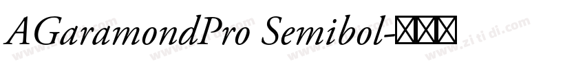 AGaramondPro Semibol字体转换